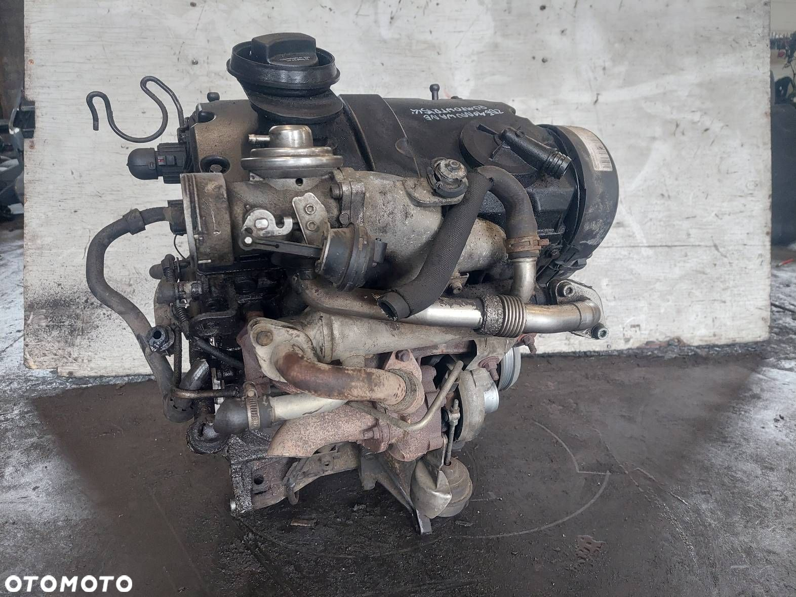 SILNIK DIESEL SŁUPEK + TURBO SHARAN MK1 LIFT 1.9 TDI ASZ 038253014R - 3