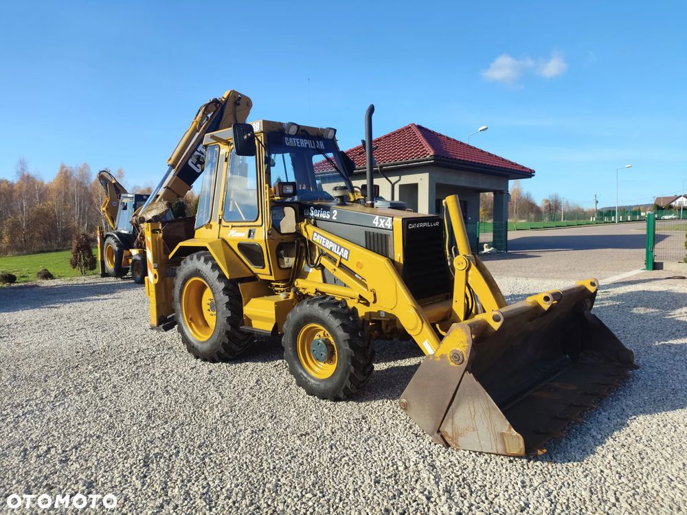 Caterpillar 428B , KOPARKO-ŁADOWARKA  , NOWE OPONY , Z FIRMY PAŃSTWOWEJ , STAN SUPER - 4