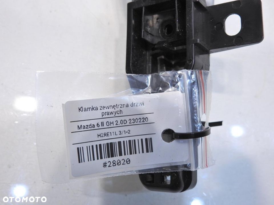 KLAMKA DRZWI PRAWA 22V MAZDA 6 GH - 6
