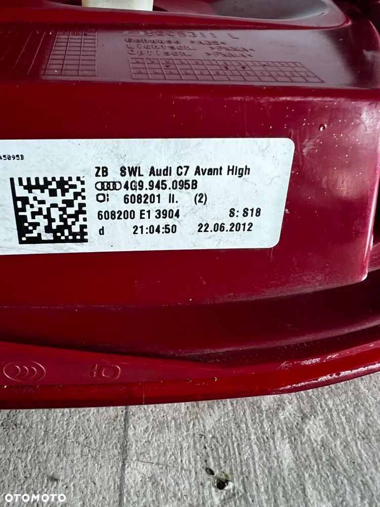 Audi A6 C7 Lampa Lewy Tył 4G9945095B Avant Kombi - 3