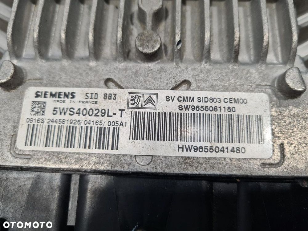 PEUGEOT 307 STEROWNIK SILNIKA SW9656061180 10DYTE - 4