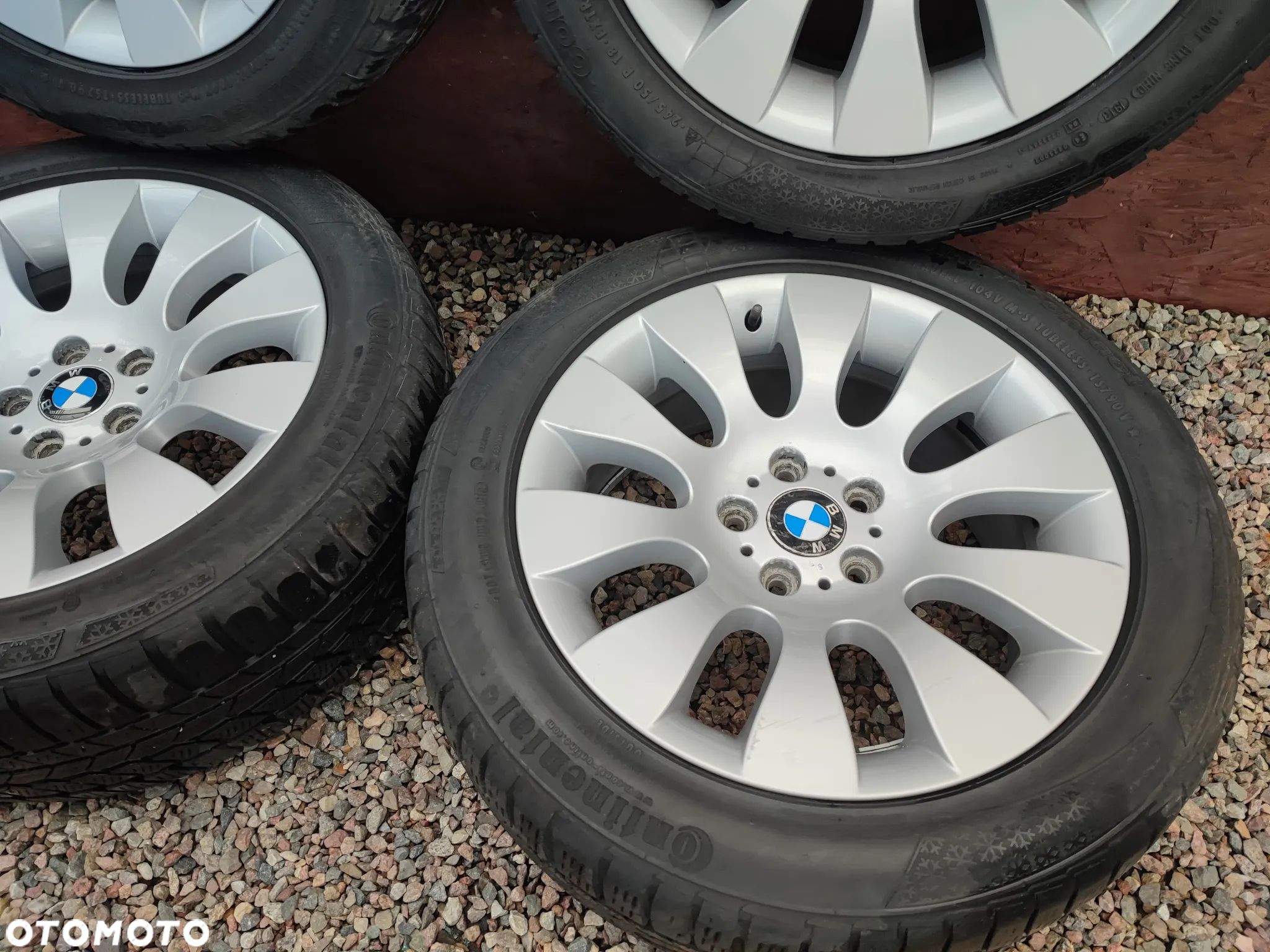 BMW E39 / E38 / X5 / X3 / E60 / E65 / E65 ORYGINALNE ALUFELG STYLINGI 91 8Jx18" ET24 + OPONY ZIMA CONTINENTAL 245/50/R18 O NR. 36 11 6 753 237 OEM W DOBRYM STANIE - 7