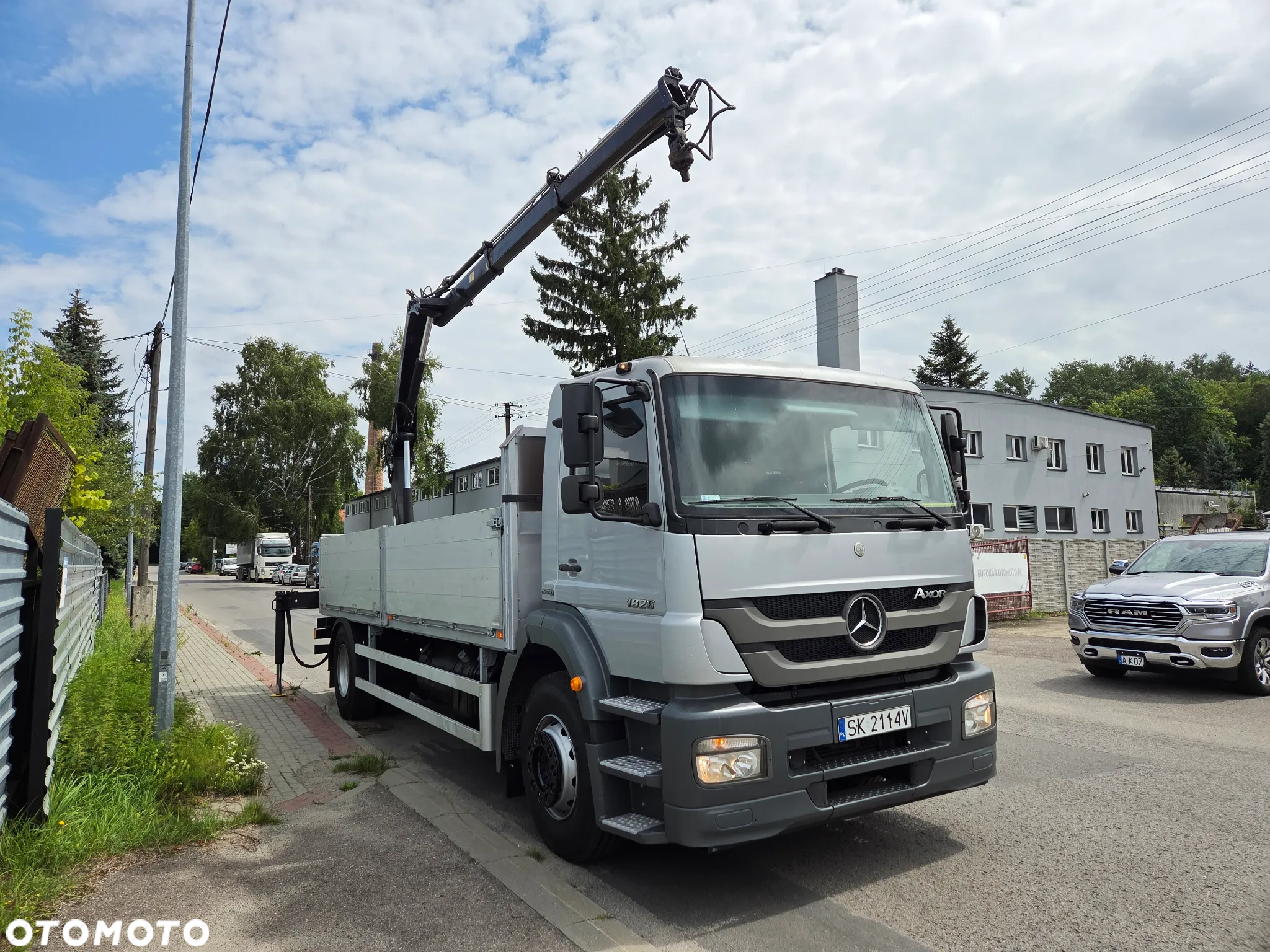 Mercedes-Benz AXOR 1826L KLIMA HDS HIAB ROTATOR tył PODUSZKI Euro 4 - 6