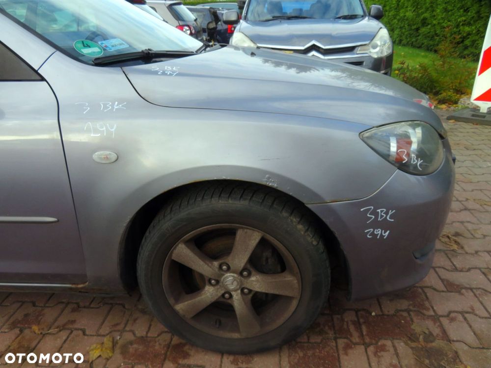 MASKA ZDERZAK BŁOTNIKI LAMPY 3 I BK 29Y  MAZDA 2003-2006 SZARY PRZÓD KOMPLETNY - 14