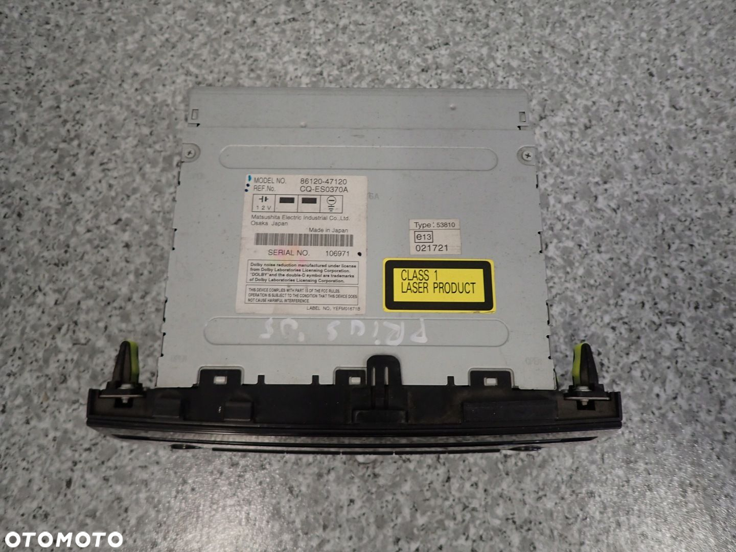 TOYOTA PRIUS II 03-08 RADIO CD KASETA RADIOODTWARZACZ - 2