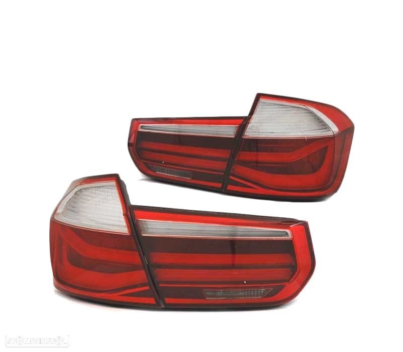 FAROLINS TRASEIROS BMW F30 11-15 LED FUMADOS ESCURECIDOS - 2