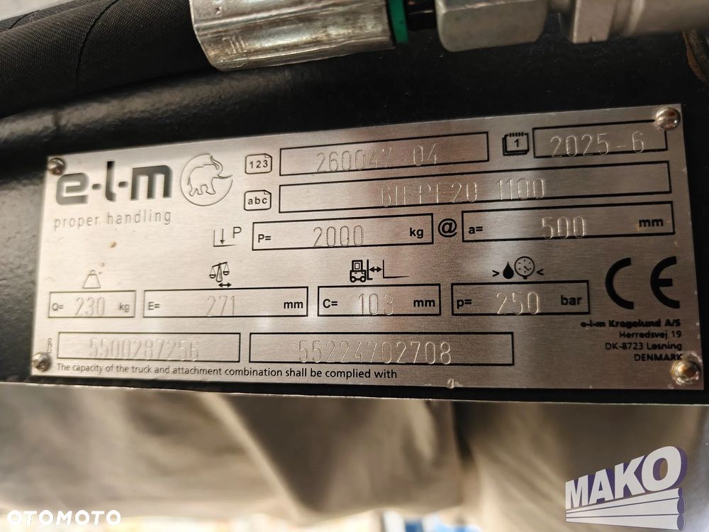 NOWE Widły hydrauliczne z regulacją szerokości (rozsuwane) - 9