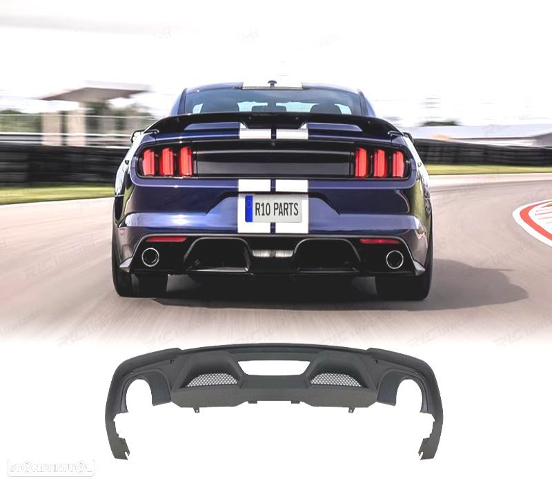 DIFUSOR FORD MUSTANG 18-23 LOOK GT350 - 1