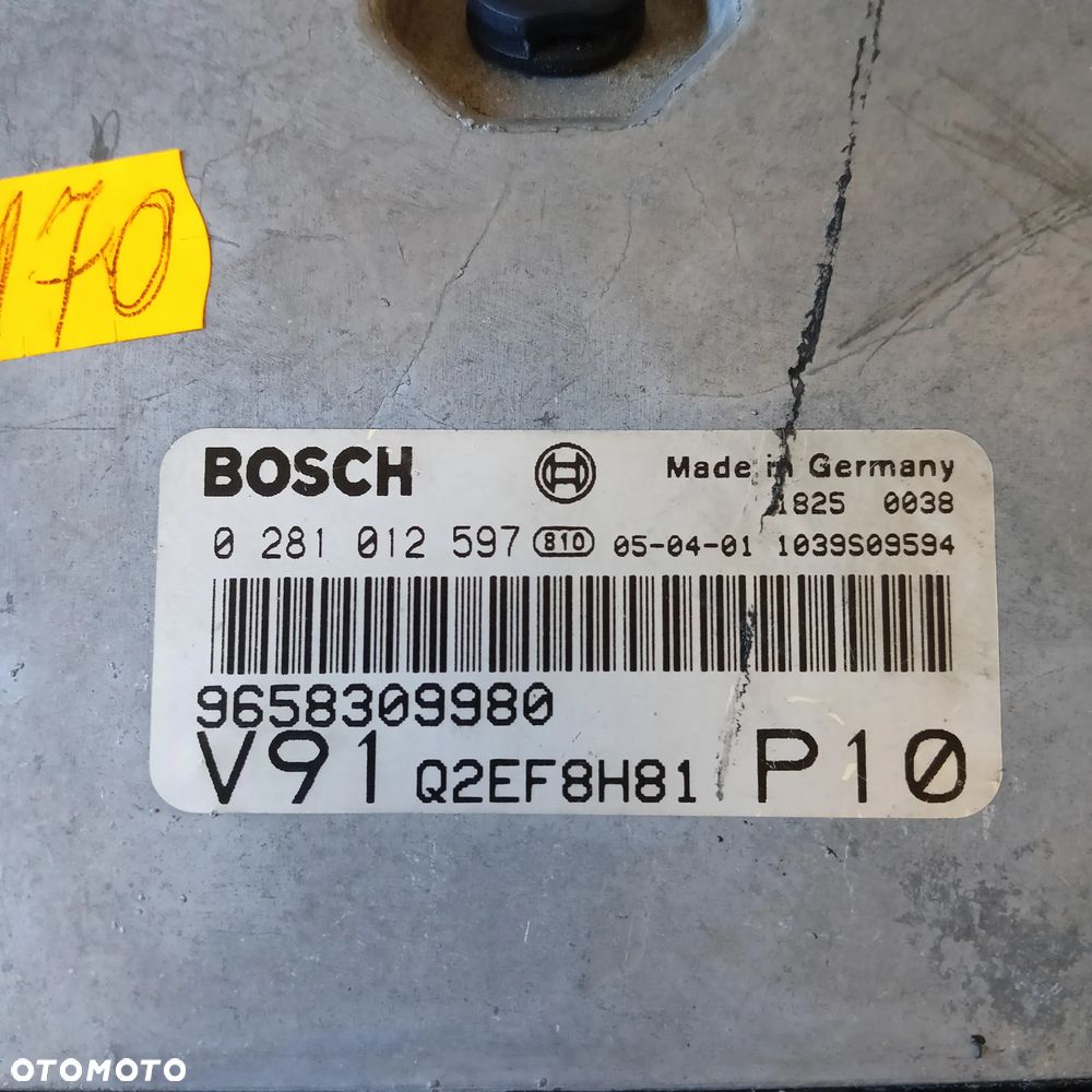 STEROWNIK SILNIKA 9658309980 FIAT DUCATO - 2