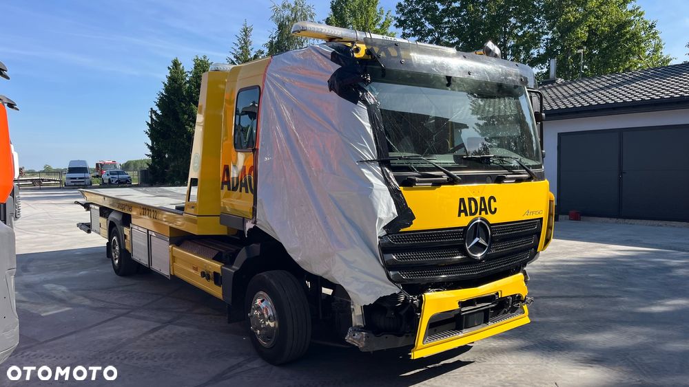 Mercedes-Benz Atego 1224 Pomoc Drogowa Podwójna Kabina Stalowa Platforma Ocynkowana Zjeżdżana Podnośnik Magoot Auto Pomoc Holownik Laweta - 6