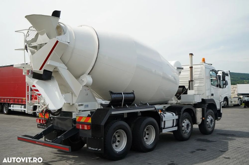 Volvo FMX 410 / 8x4 / BETONIERĂ / BETONIERĂ / LIEBHERR / 9 M3 / I-SHIFT / JANTE DIN ALIAJ / EURO 5 - 8