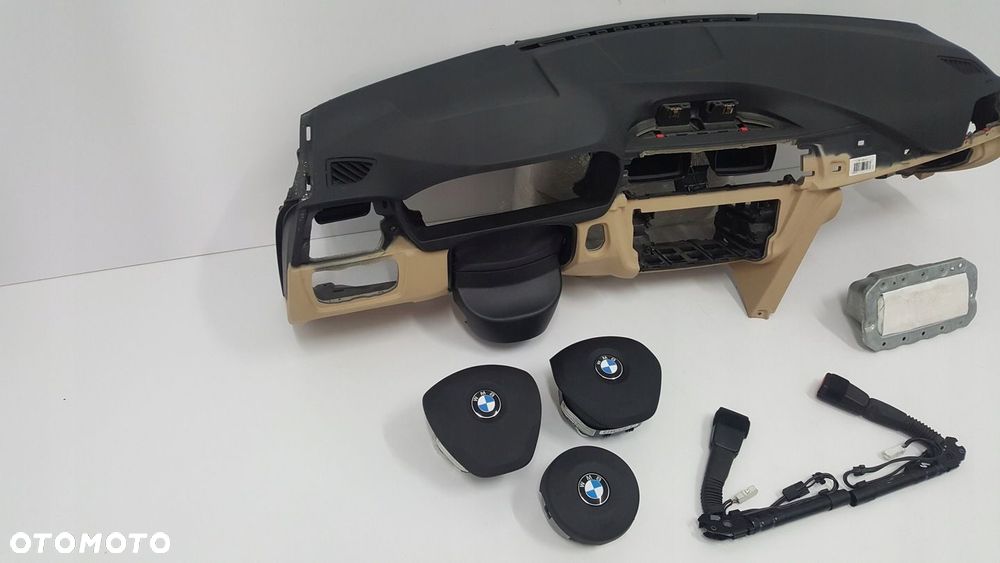 BMW 4 F32 F33 F36 DESKA ROZDZIELCZA KONSOLA KOKPIT PULPIT PODUSZKI AIRBAG AIR BAG NAPINACZE KIT SET - 2