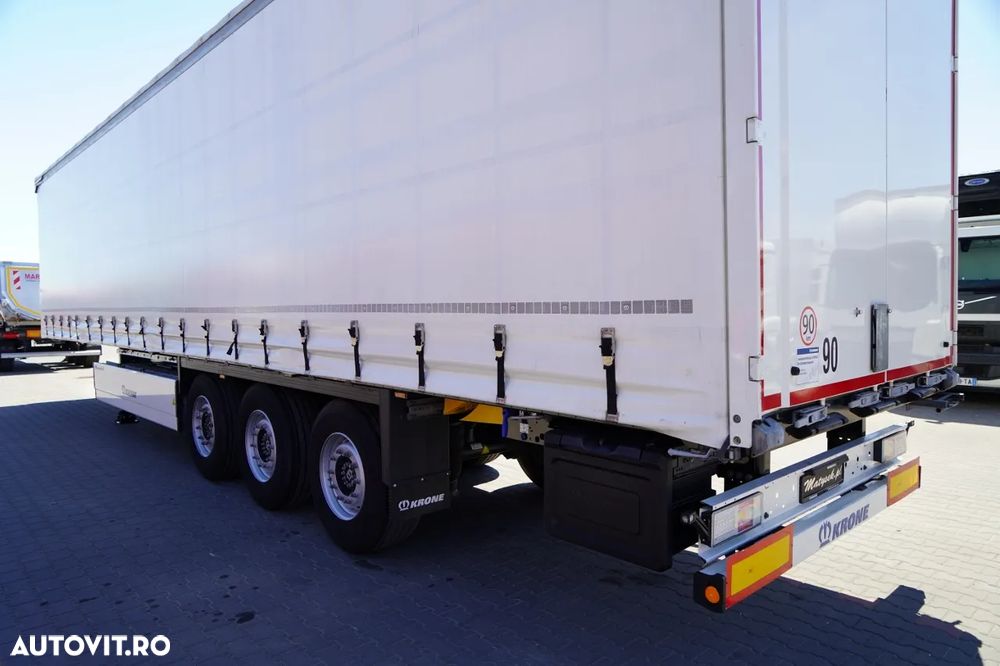 Krone REMORCĂ CU PRELĂ KRONE / 2024 / COȘ PENTRU PALEȚI / 2 AXE RIDICATIVE / PUȚIN FOLOSITĂ / 80.000 KM - 11