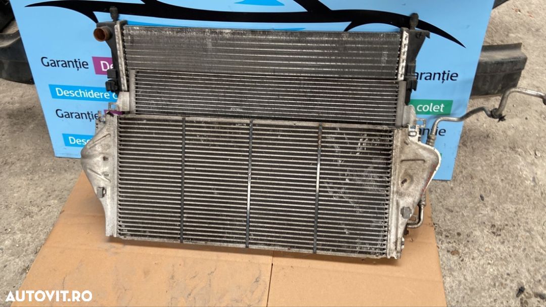 Radiator clima intercooler apa Laguna 2 din 2002 diesel 200 ron setul - 1