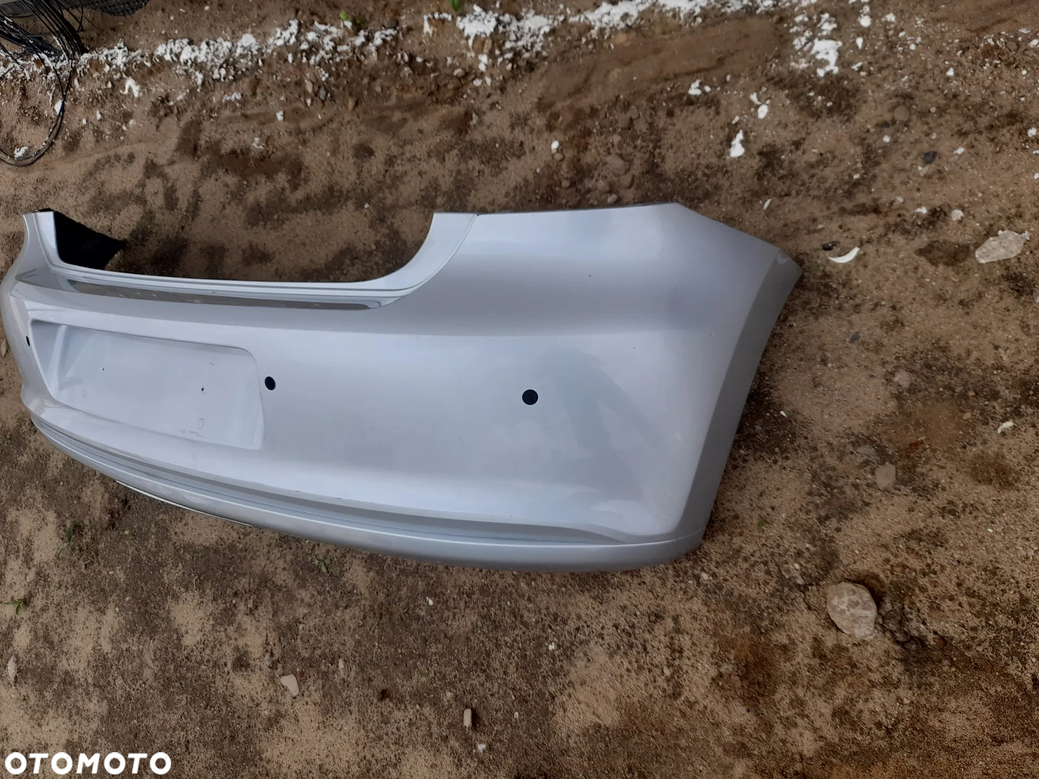 VW POLO 6R6 ZDERZAK TYLNY TYŁ SREBRNY  09-> - 2