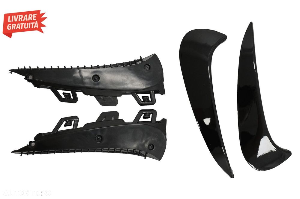 Ornamente Bara Spate Flapsuri Negru Lucios Mercedes GLA SUV H247 (2020+) Sport Lin- livrare gratuita - 4