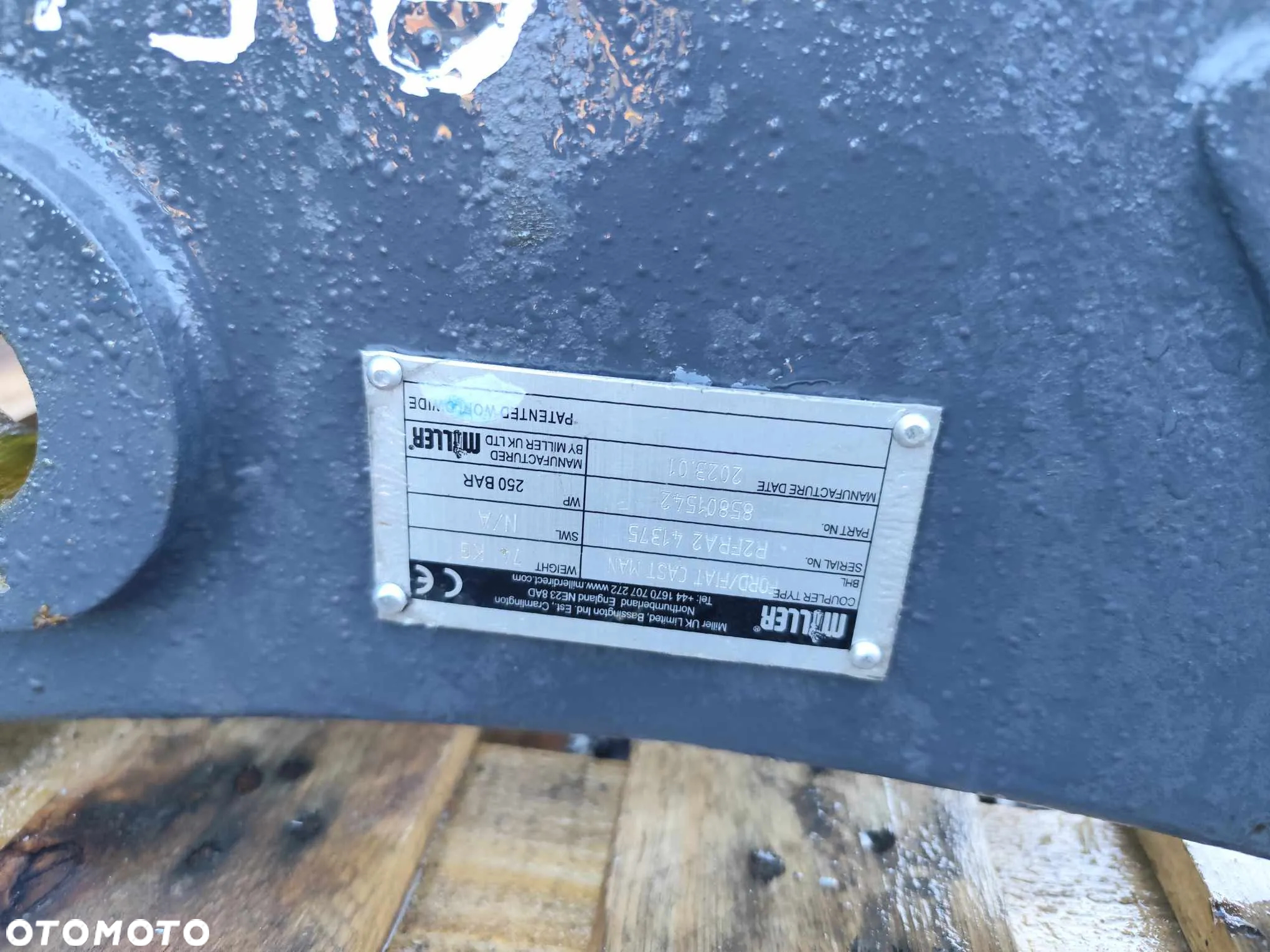 Szybkozłącze manualne do koparki fi45 Miller NOWE - 12