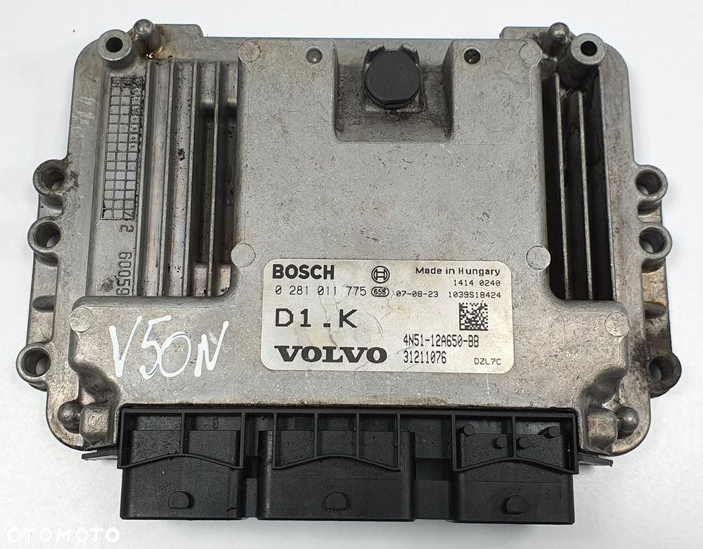 KOMPUTER STEROWNIK SILNIKA VOLVO V50 1.6 D 31211076 4N51-12A650-BB - 1