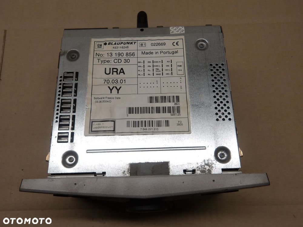 OPEL ASTRA III H HB 5D 1.9D HB 5D RADIO 13190856 - 2