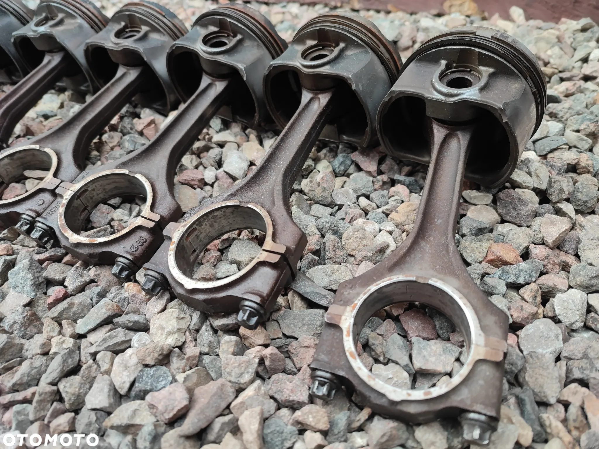 BMW E36 / E39 / E38 / Z3 / E34  ORYGINALNE TŁOKI + KORBOWODY DO SILNIKÓW GAMY M52B25 / M50B25 1XVANOS O NR. 11 24 1 739 725 / 11 24 1 437 211 / 11 25 1 703 456 OEM W DOBRYM STANIE - 3
