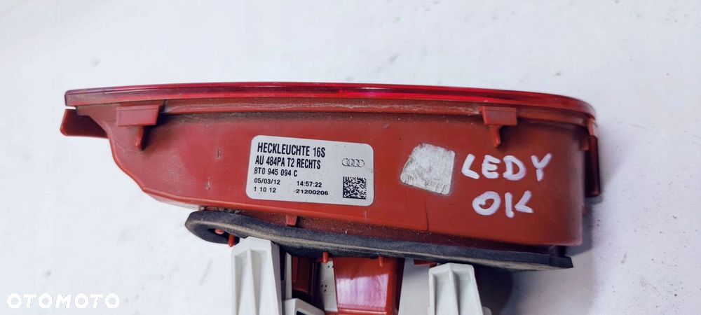 LAMPA PRAWY TYŁ Z KLAPY AUDI A5 LIFT 8T0945094C