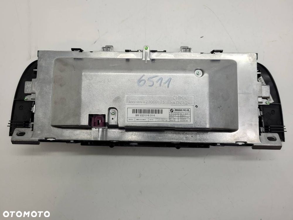 WYŚWIETLACZ RADIA MONITOR 9321016 BMW F10 F11 2015 EUROPA - 2
