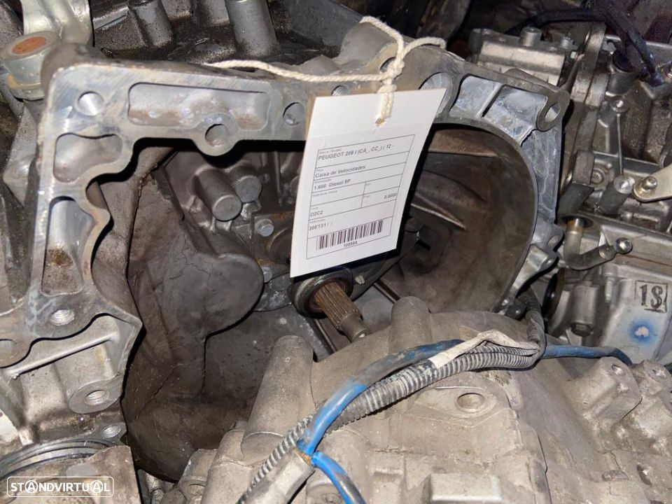 CAIXA VELOCIDADES PEUGEOT 208 1.6 HDI / 20ET31 - 1