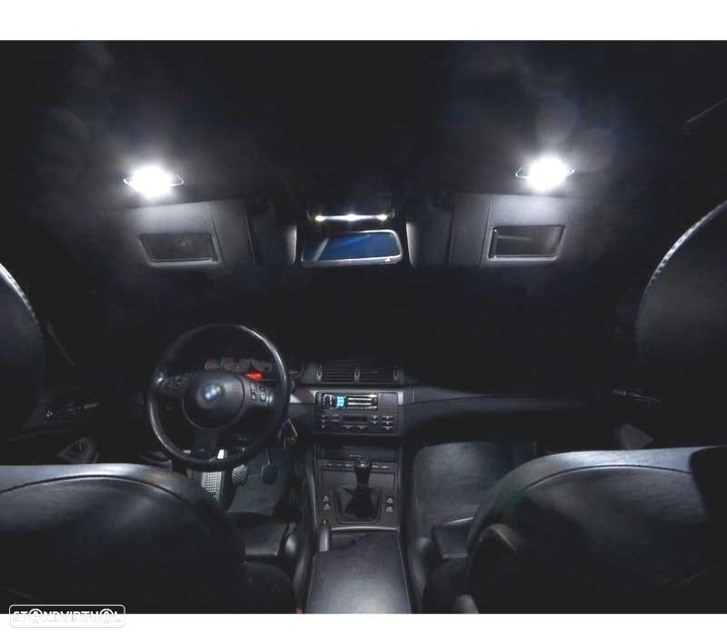KIT COMPLETO DE 20 LÂMPADAS LED INTERIOR PARA BMW SERIE 3 E46 M3 318I 318TI 323I 323IS 325I 325XI 3 - 6