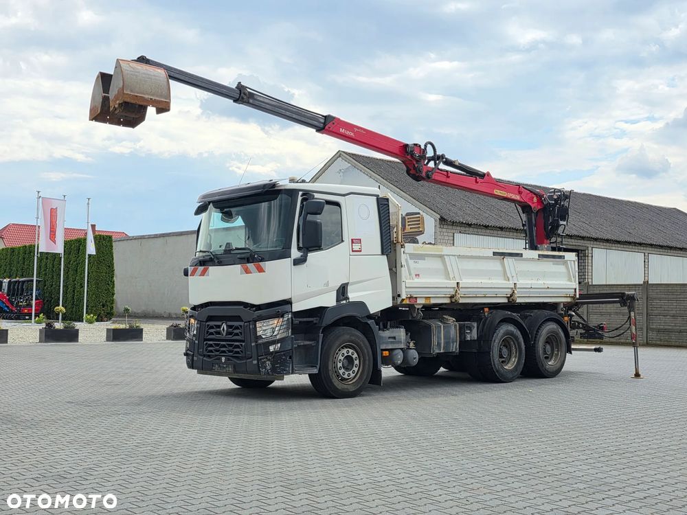 Renault C430, HDS PALFINGER M120L97, MEILLER Kipper, 6X4, EURO 6 - 7