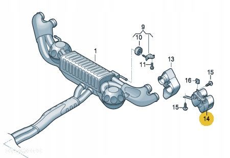 AUDI Q7 II 4M 16-21 KONCÓWKA WYDECHU NAKŁADKA PRAWA 4M0253826C - 8