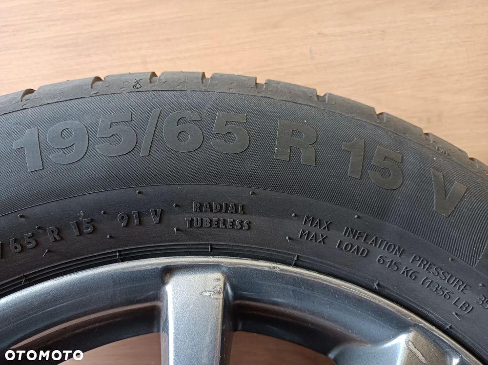 Koła alufelgi borbet z oponami letnimi 195/65R15 5x115 6,5Jx15 ET40 VW AUDI SKODA SEAT - 7