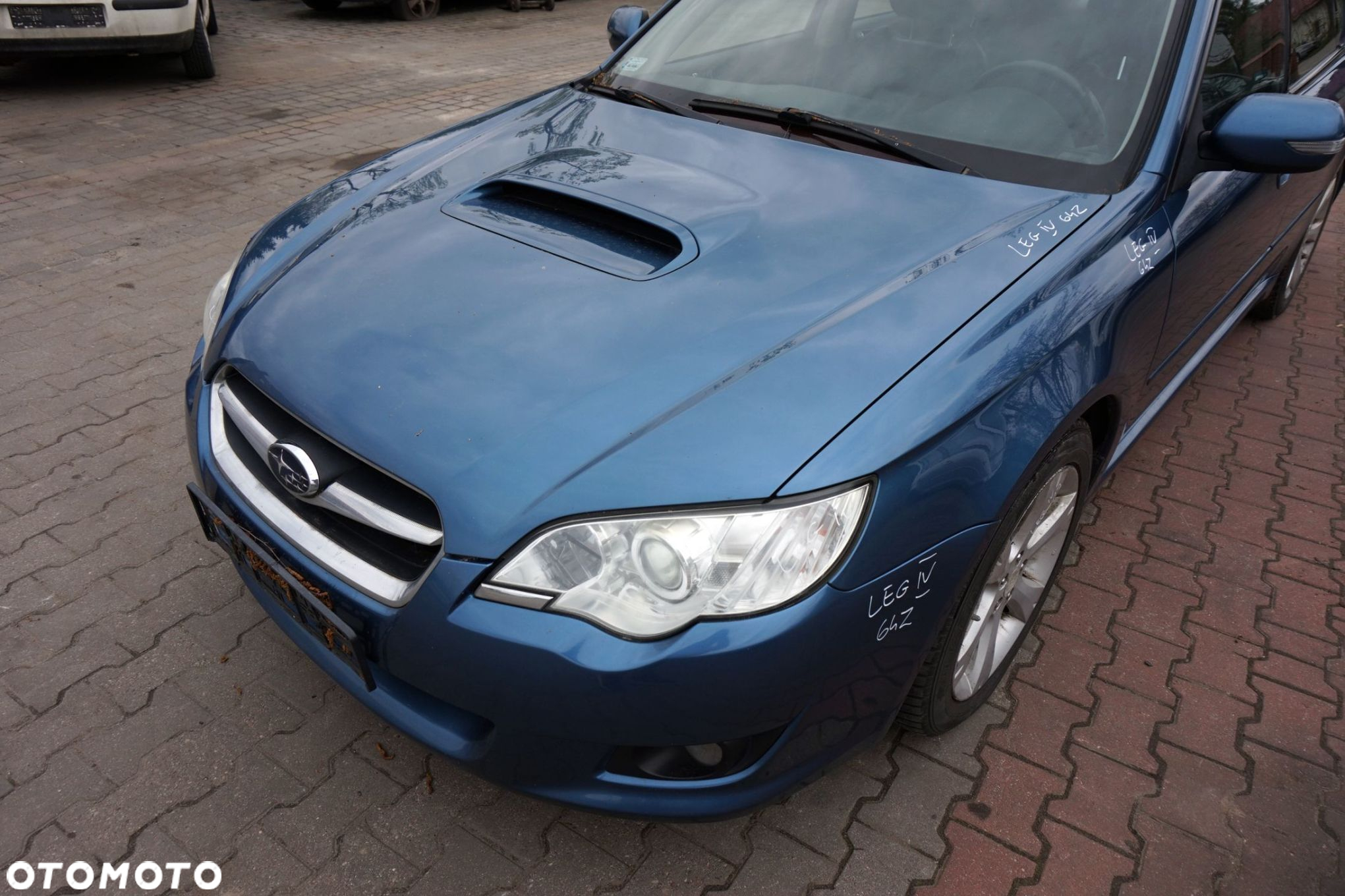 MASKA ZDERZAK BŁOTNIKI LAMPY LEGACY IV BL LIFT 64Z XENON SPRYSKI SUBARU 2006-2009 NIEBIESKI PRZÓD KOMPLETNY - 4