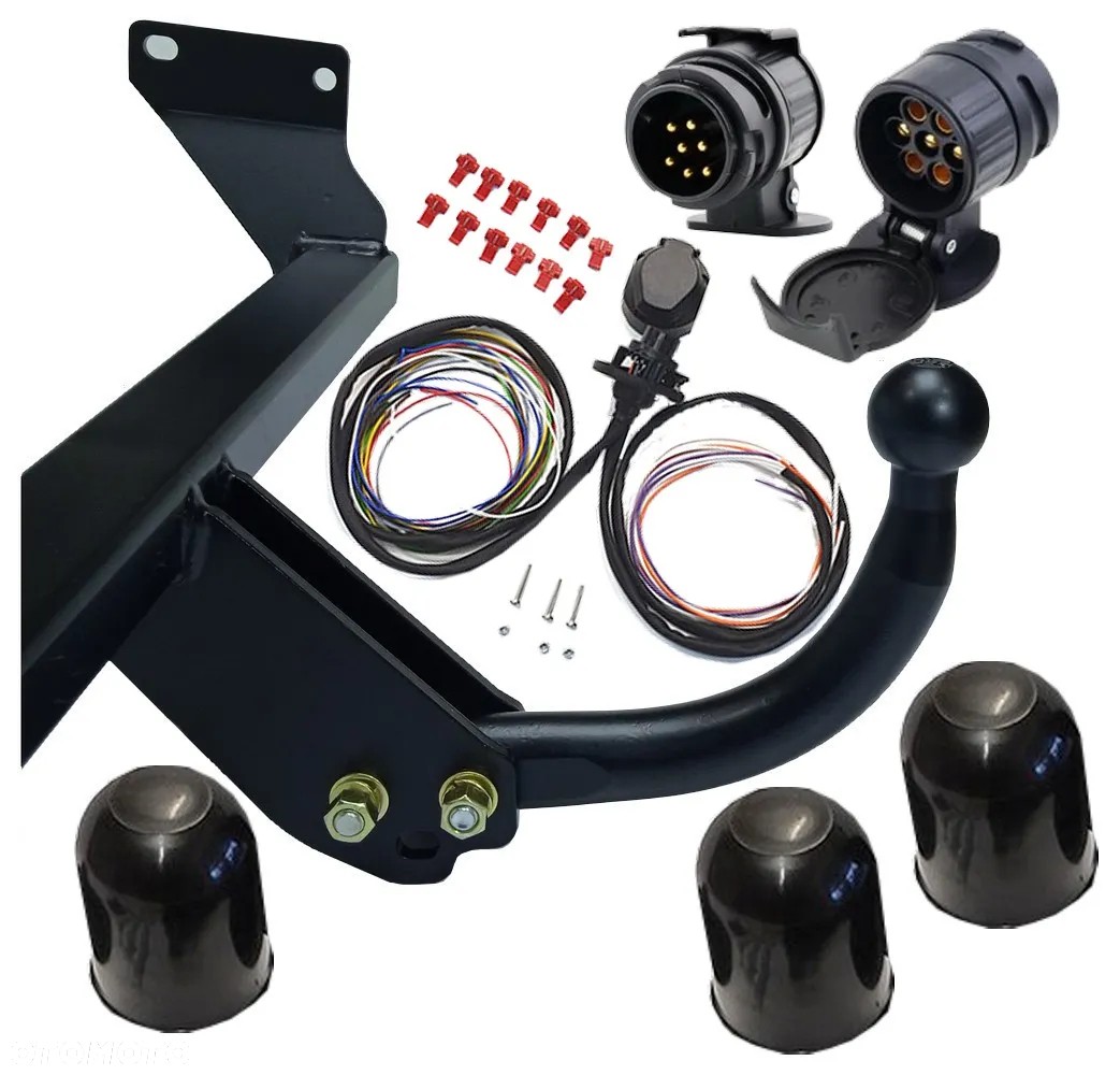 HAK HOLOWNICZY Z KULA ODKRĘCANĄ+STAŁY PLUS x3+WIĄZKA13PIN +ADAPTER do DODGE CALIBER 2006do13 - 5