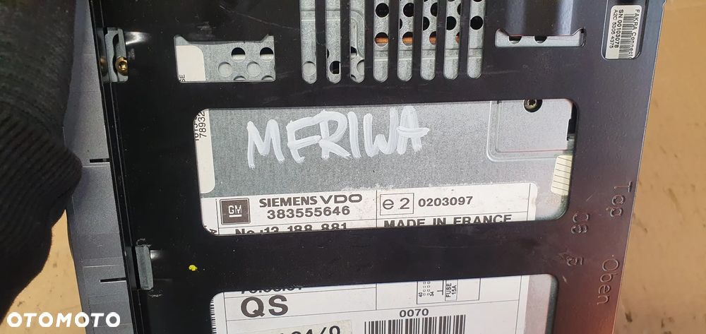 Radio radioodtwarzacz oryginał Opel Meriva A 13188881 - 9