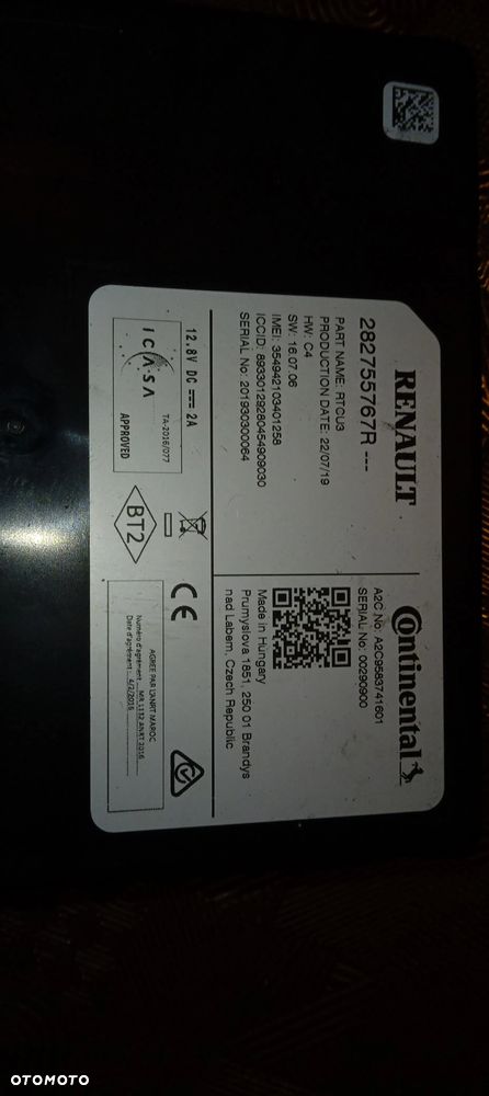 Renault NISSAN moduł navi nawigacji 282755767R - 2