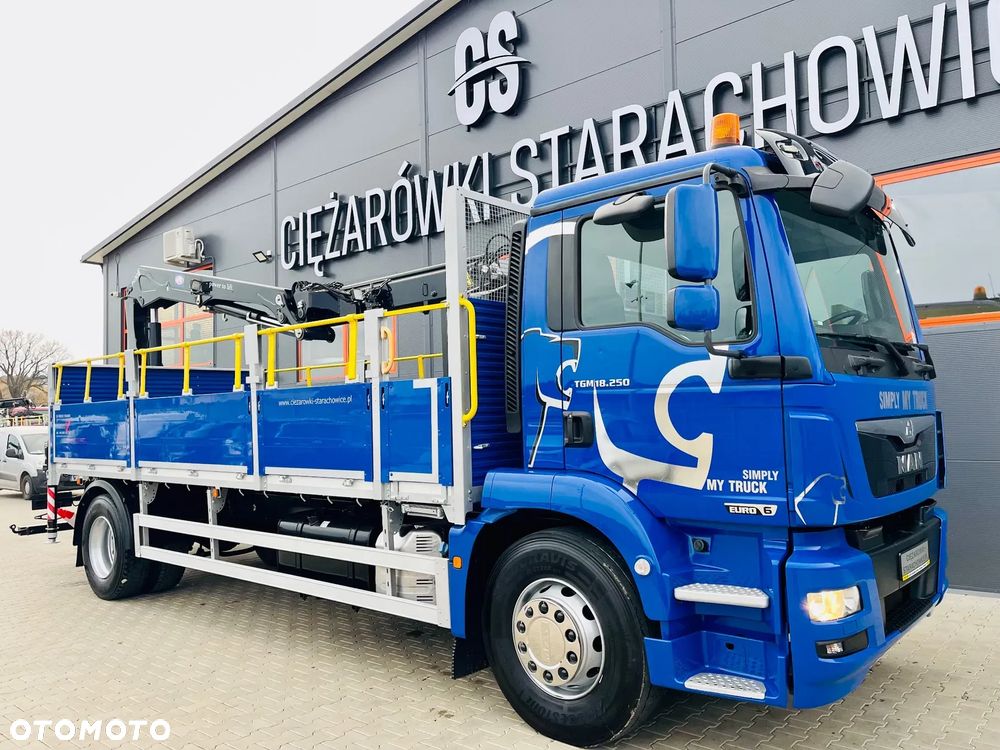 MAN TGM TGS TGL 18.250 // 4x2  // org. Przebieg 143tys. Km // HDS dzwig żuraw kran Krane // Stan idealny - 7