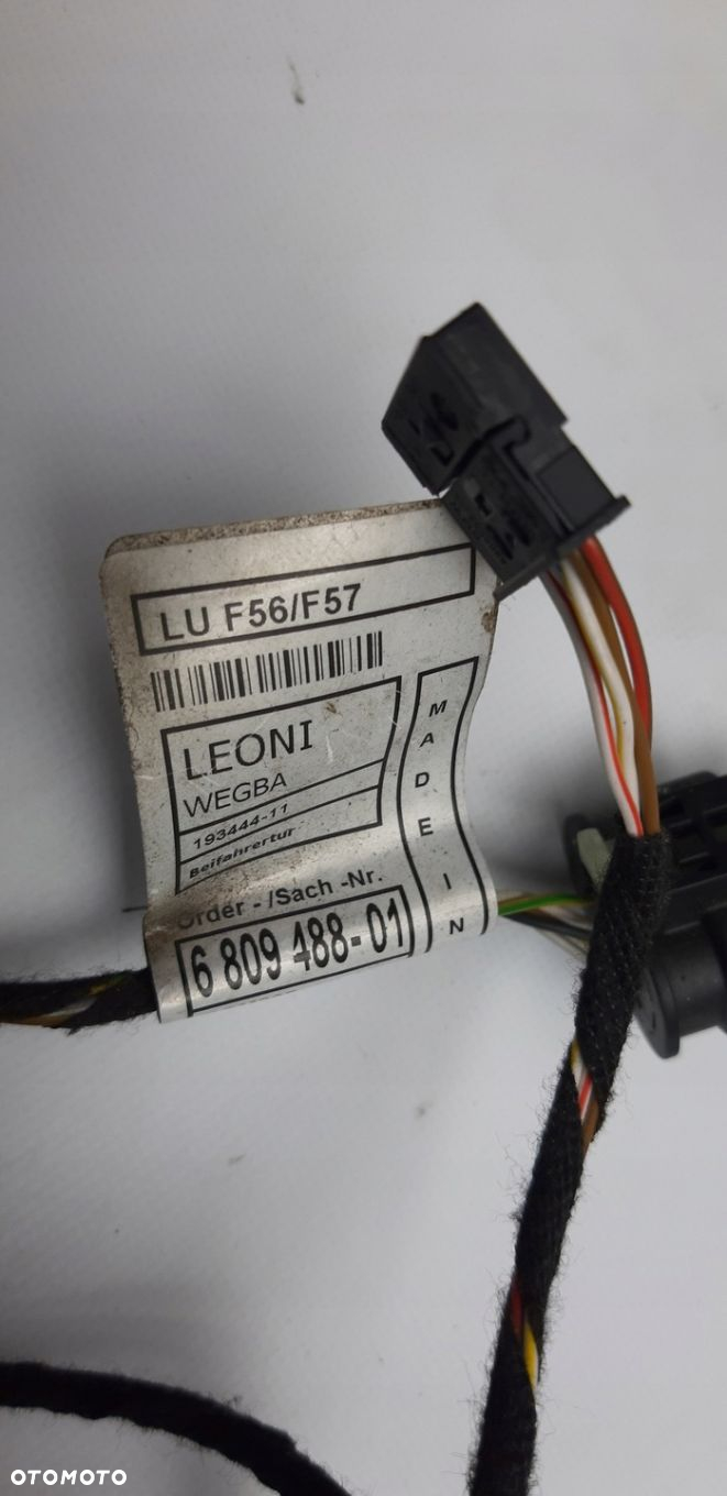 Mini One F56 2018r 1.5 Instalacja wiązka drzwi prawy przód keyless 6809488 - 4