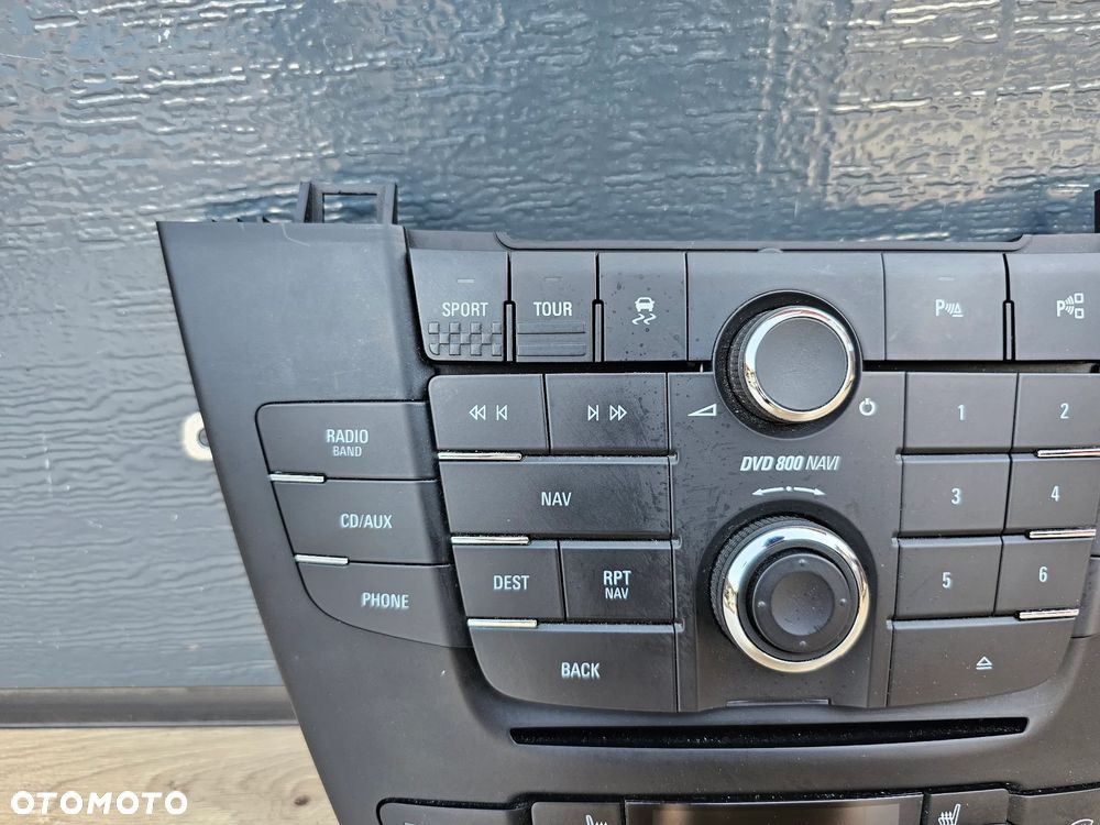 PANEL RADIA KLIMATYZACJI DVD 800 NAVI OPEL INSIGNIA A PRZEDLIFT EUROPA 13273256 13273098 - 3