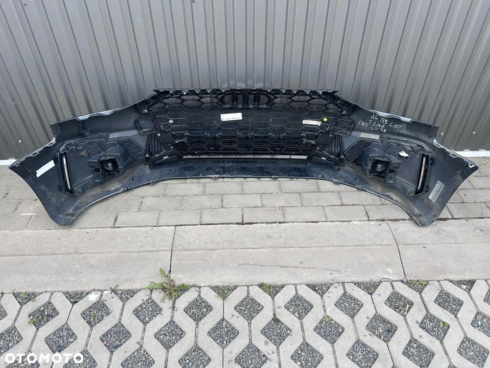 Audi A4 B9 Lift 2019- Zderzak Przedni Przód S Line Daytona Gray LZ7S 4xPDC - 7
