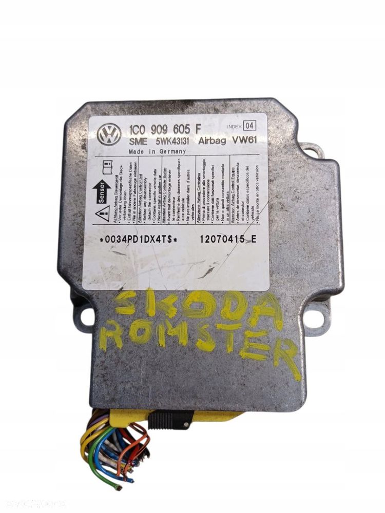 deska rozdzielcza konsola sensor skoda roomster kpl - 3