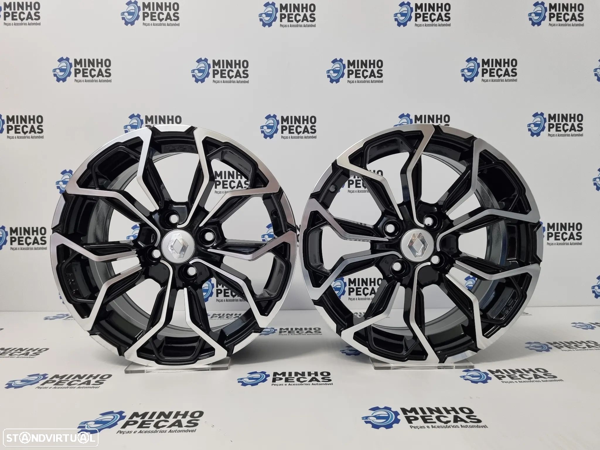 Jantes Renault Clio RS em 15 Preto Polido (4x100) - 1