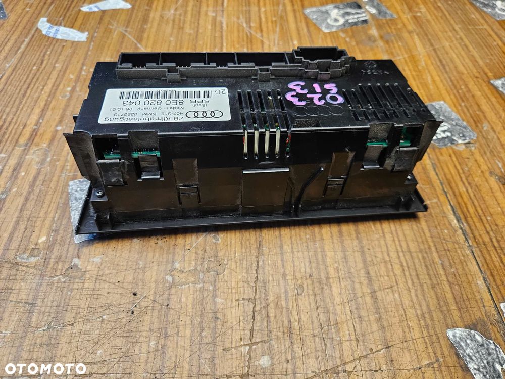 Klimatronik 8E0820043 Panel Sterowania Nawiewu Klimatyzacji Czarny Soul 1 DIN AUDI A4 B6 - 14