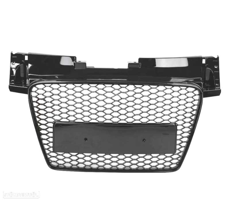 GRELHA DIANTEIRA AUDI TT 8J 06-14 LOOK RS PRETO BRILHANTE LOOK RS - 2