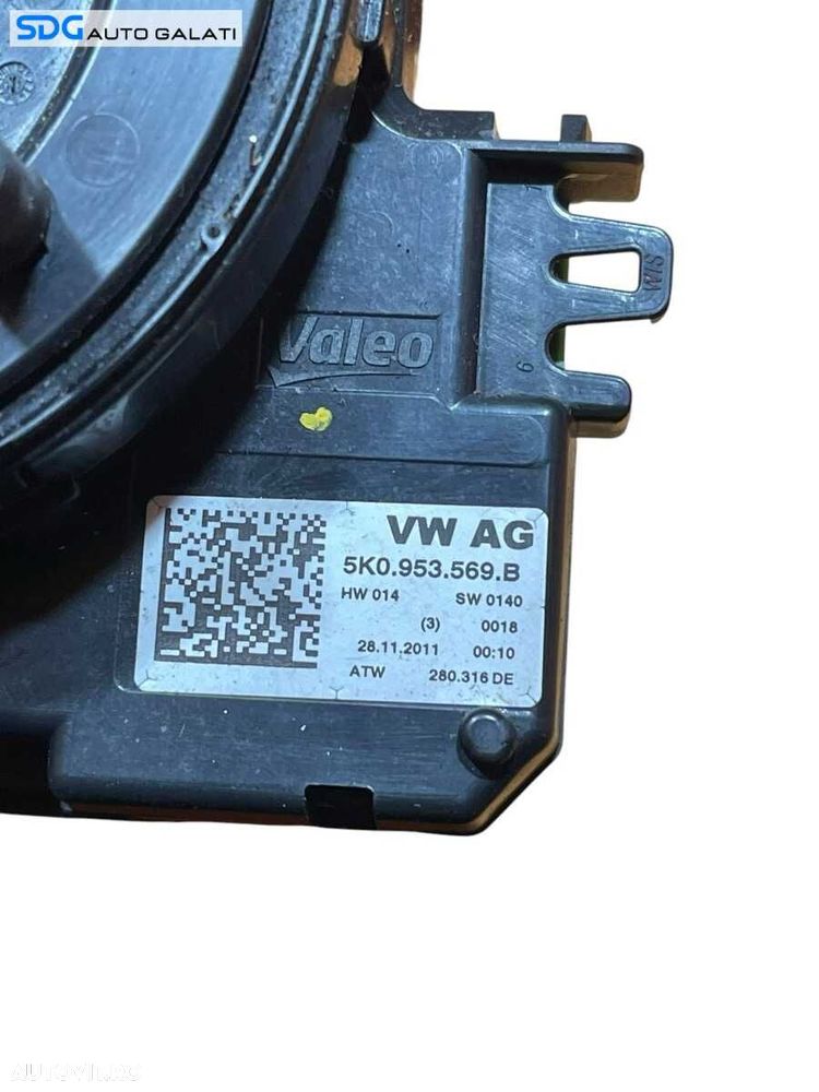 Banda Spira Spirala Panglica Volan Volkswagen Tiguan 2008 - 2018 Cod 5K0953569B [B3843] - 5
