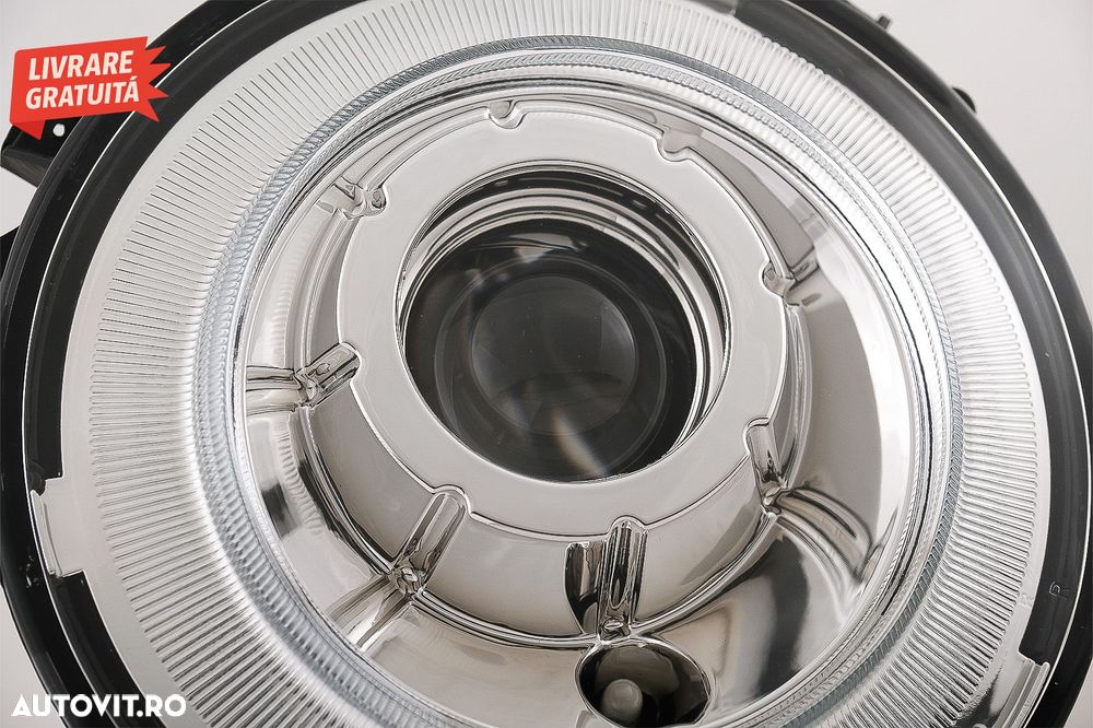 Faruri Bi-Xenon OEM Look Mercedes G-Class W463 (2005-2017) Crom- livrare gratuita - 4