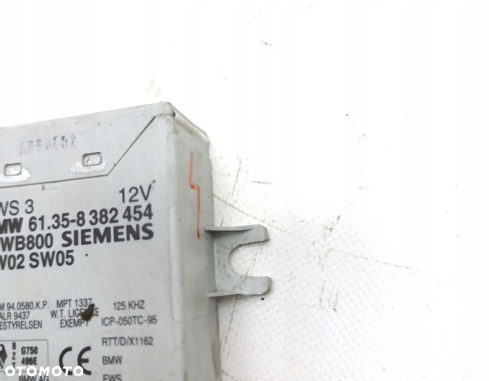 MODUŁ IMMOBILIZERA BMW SERIA 5 E39 61358382454 8382454 - 3