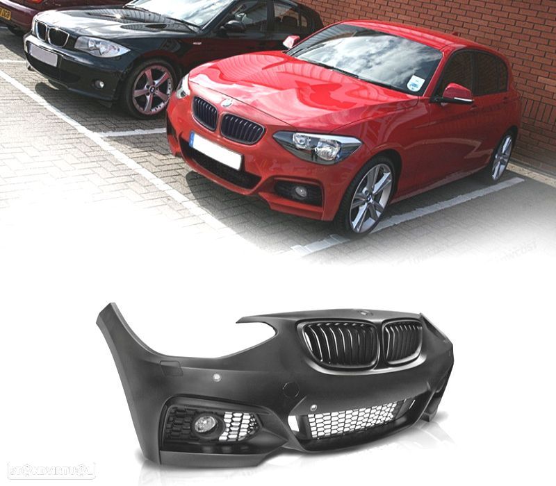 PARA-CHOQUES FRONTAL BMW F20 F21 11-15 LOOK M235 PDC SRA + FAROIS NEVOEIRO - 1