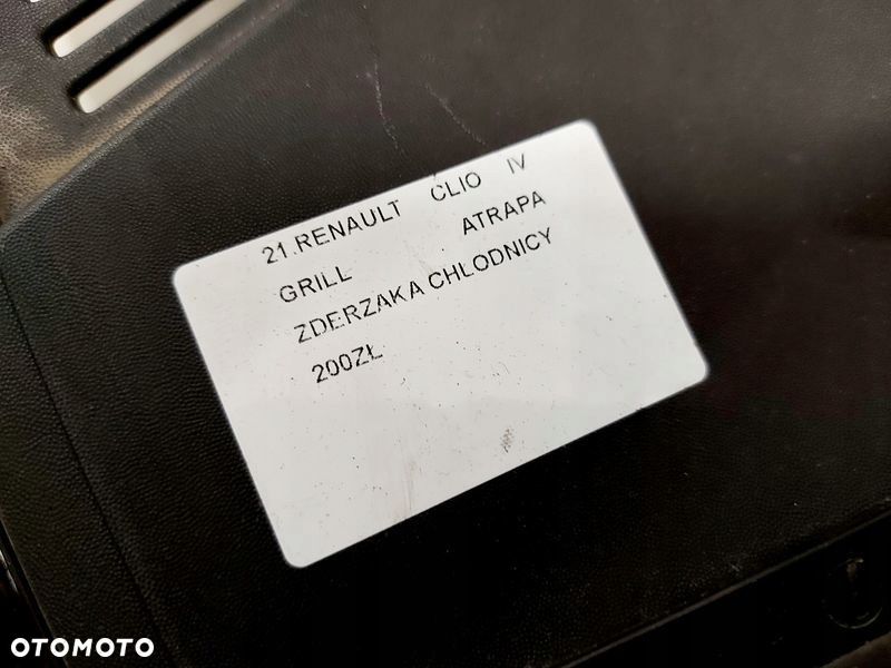RENAULT CLIO 4 IV GRILL ATRAPA ZDERZAKA CHŁODNICY PRZÓD - 7
