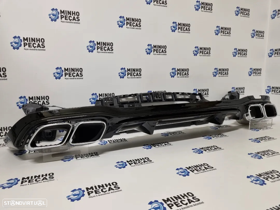Difusor Traseiro Mercedes Class E (W213) Look E63 AMG (Ponteiras Cromadas) - 4