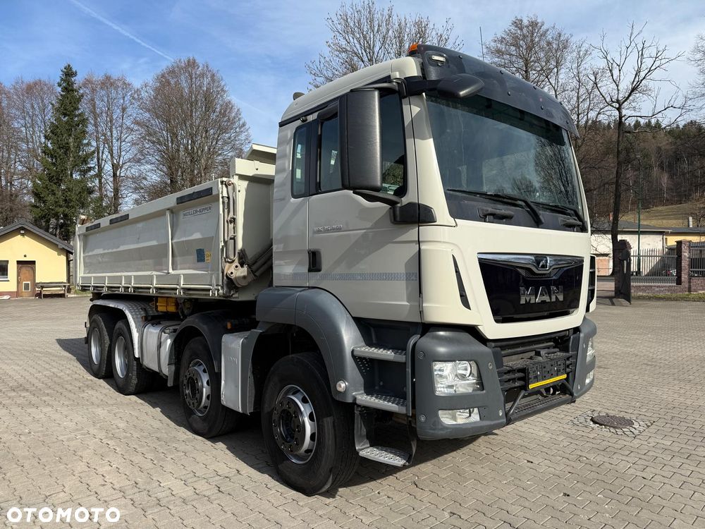 MAN 35.460 TGS wywrotka 8x4, 3-str. MEILLER, BORDMATIC, 302 t.km., TOP! - 4